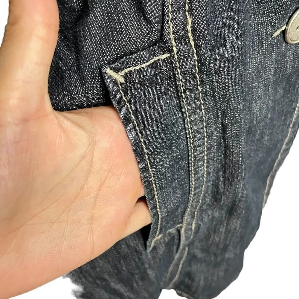 LONG Denim Coat - Picture 4 of 12